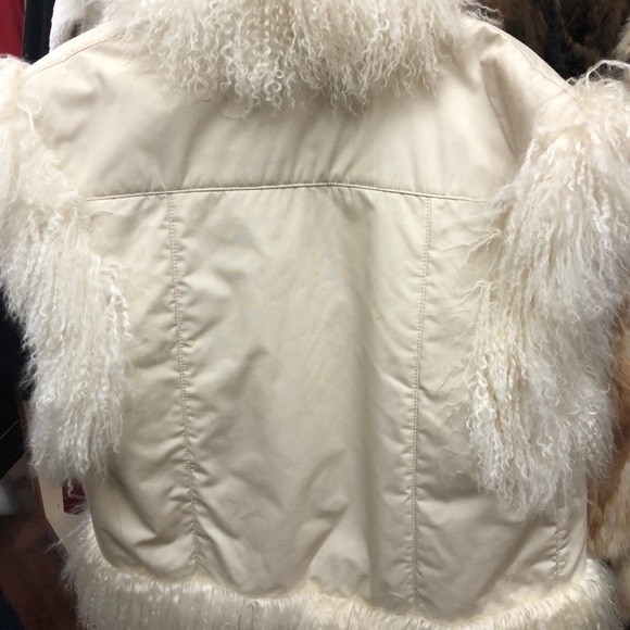 Absolutely awesome Mongolian sheep fur trim jacket - Picture 2 of 4